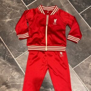 Liverpool FC Red and White Toddler Track Suit